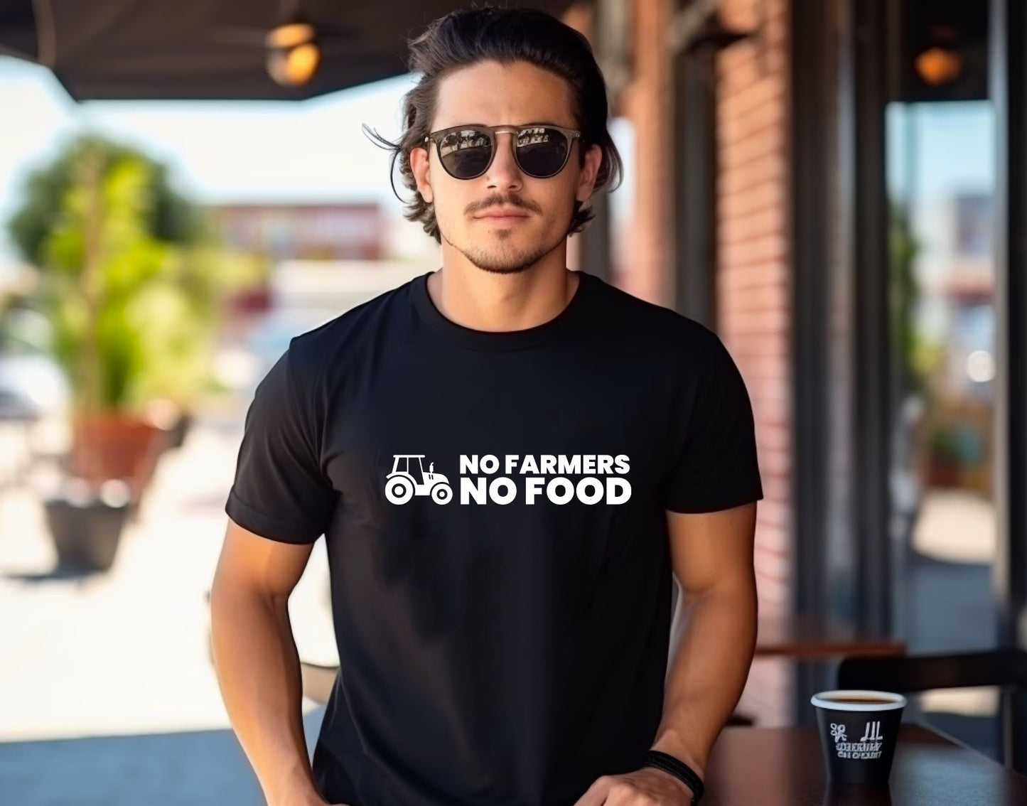 No Farmers No Food Short Sleeve T-Shirt