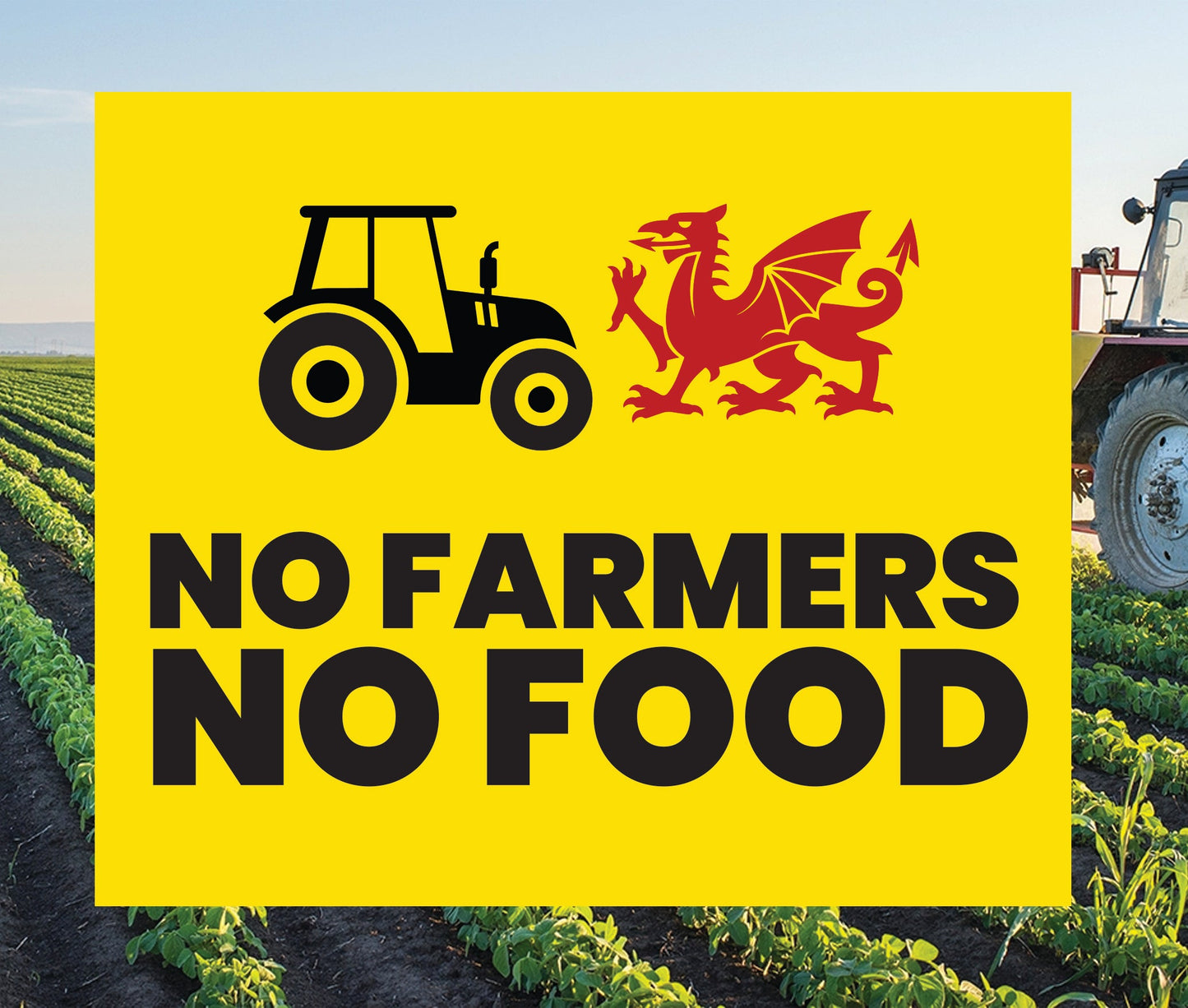 No Farmers No Food - 3mm Correx Sign